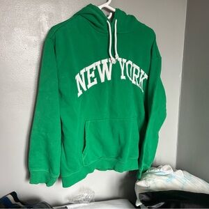 H&M green New York Hoodie